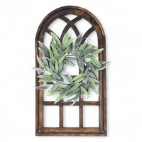 44 Inch Wall Wood Window Arch -Large Cathedral Window Frame-Sunset Grove Cathedral - Ranch Junkie Mercantile LLC 