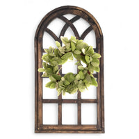 44 Inch Wall Wood Window Arch -Large Cathedral Window Frame-Sunset Grove Cathedral - Ranch Junkie Mercantile LLC 