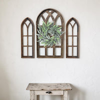 Set of 3 Farmhouse Wood Large Sunset Grove Window Collection- The Sunset Grove Collection + Wreath Option - Ranch Junkie LLC 