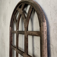 44 Inch Wall Wood Window Arch -Large Cathedral Window Frame-Sunset Grove Cathedral - Ranch Junkie LLC 