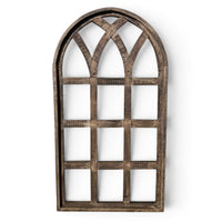 44 Inch Wall Wood Window Arch -Large Cathedral Window Frame-Sunset Grove Cathedral - Ranch Junkie LLC 
