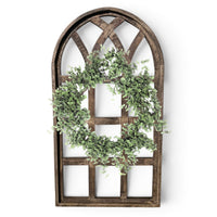 44 Inch Wall Wood Window Arch -Large Cathedral Window Frame-Sunset Grove Cathedral - Ranch Junkie LLC 