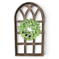 44 Inch Wall Wood Window Arch -Large Cathedral Window Frame-Sunset Grove Cathedral - Ranch Junkie LLC 