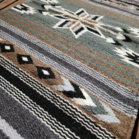 20" X 40" Handwoven Wool Southwestern Rug The Tia Accent Rug - Ranch Junkie Mercantile LLC 