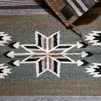 20" X 40" Handwoven Wool Southwestern Rug The Tia Accent Rug - Ranch Junkie Mercantile LLC 