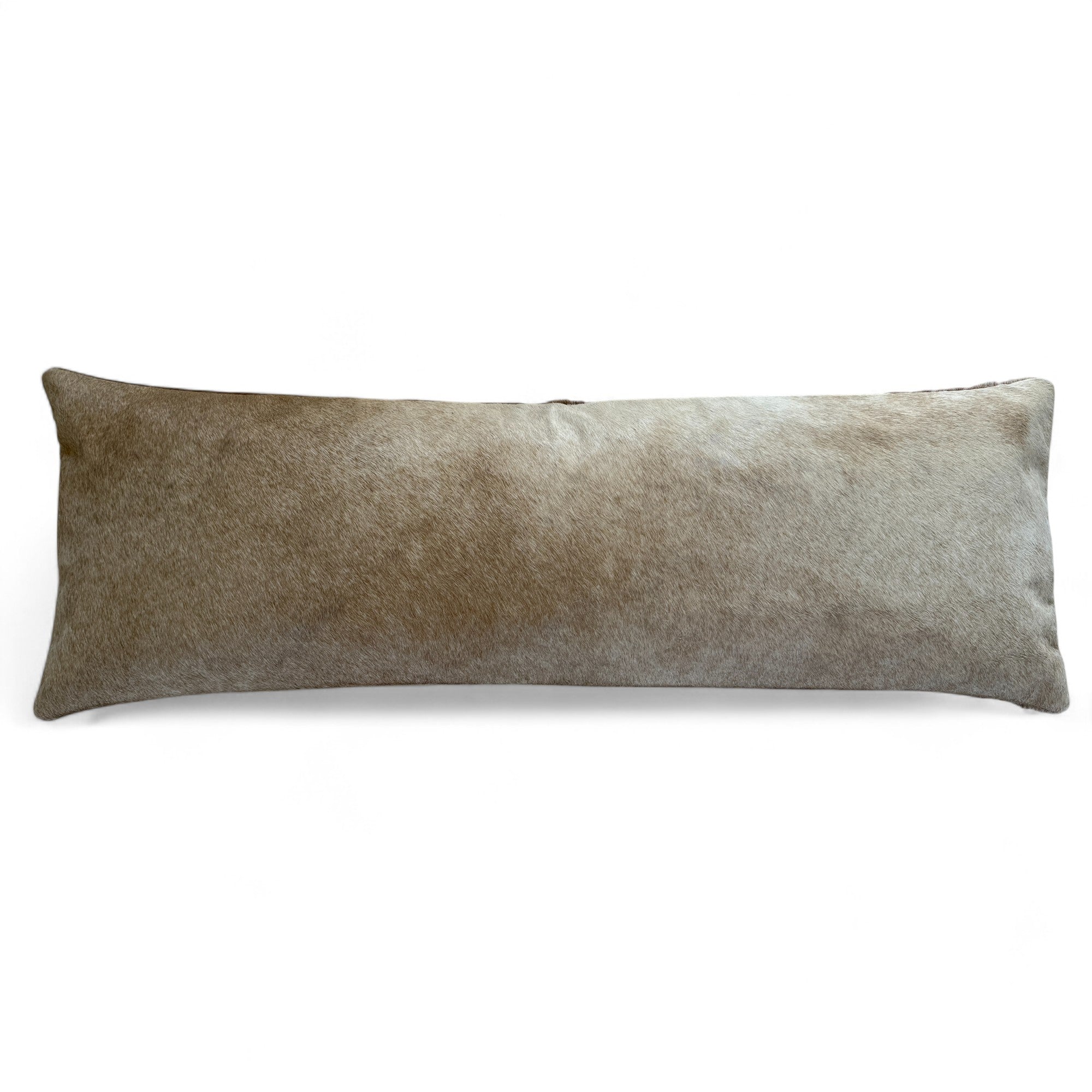 12x36 Genuine Cowhide Pillow Covers Lumbar Toasted Marshmallow Double Sided Highlands Cowhide Pillow - Ranch Junkie Mercantile LLC 