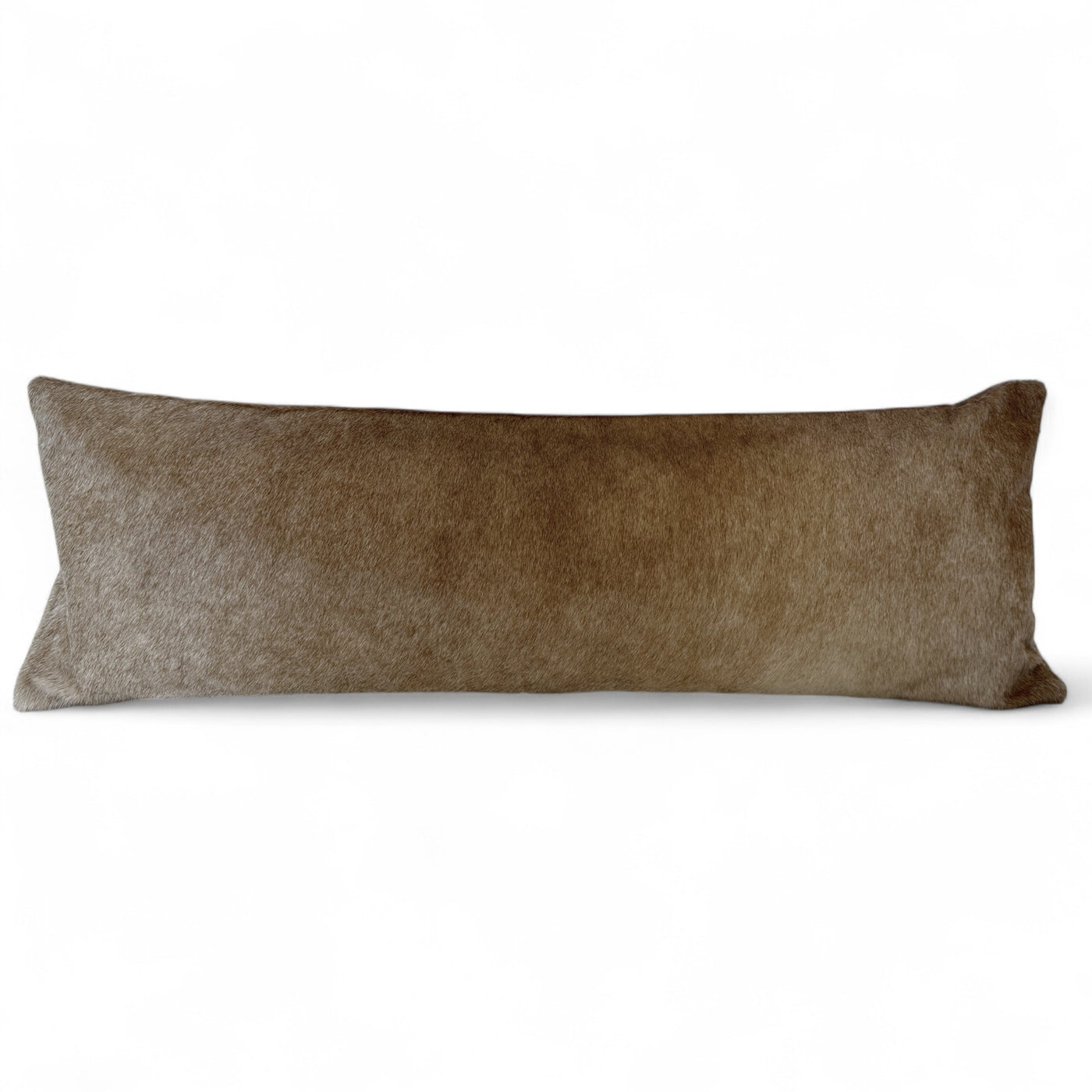 12x36 Genuine Cowhide Pillow Covers Lumbar Toasted Marshmallow Double Sided Highlands Cowhide Pillow - Ranch Junkie Mercantile LLC 