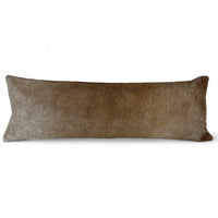 12x36 Genuine Cowhide Pillow Covers Lumbar Toasted Marshmallow Double Sided Highlands Cowhide Pillow - Ranch Junkie Mercantile LLC 