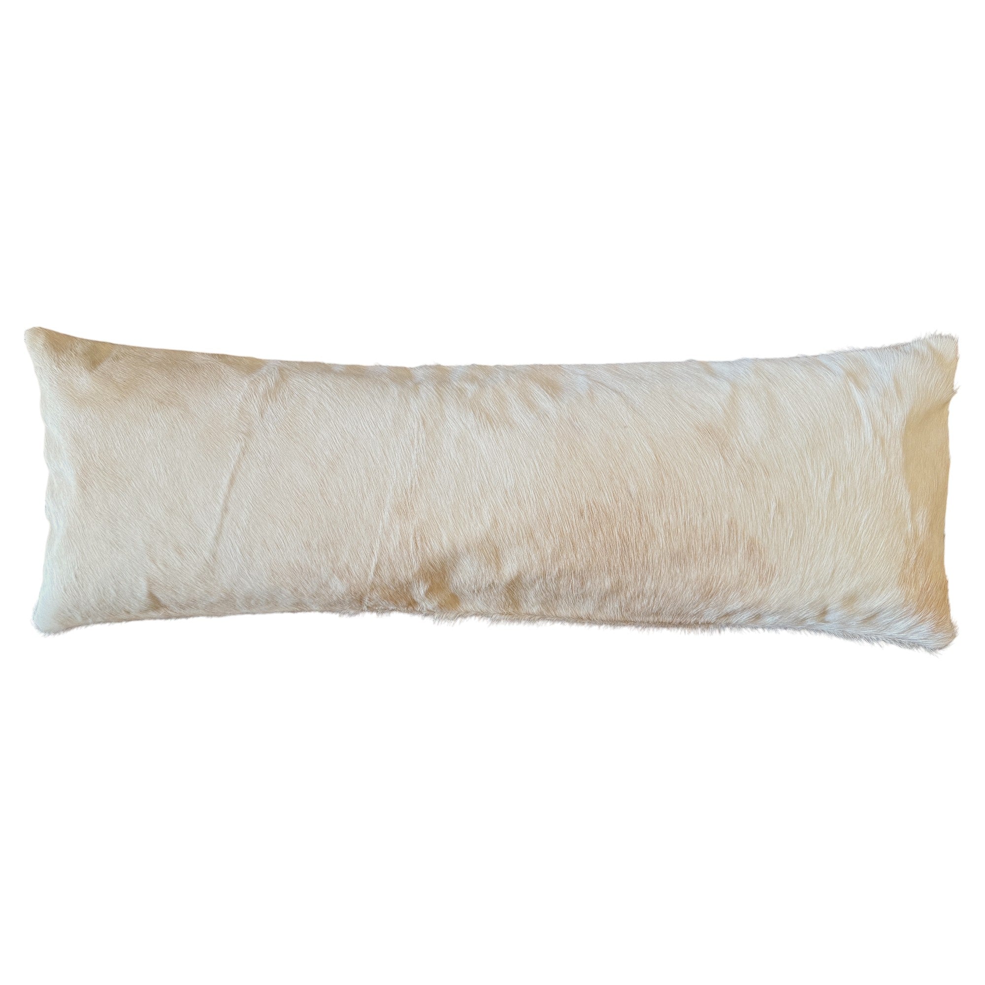 12x36 Genuine Cowhide Pillow Covers Lumbar Toasted Marshmallow Double Sided Highlands Cowhide Pillow - Ranch Junkie Mercantile LLC 