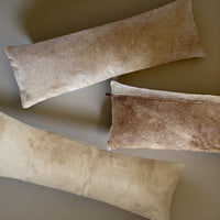 12x36 Genuine Cowhide Pillow Covers Lumbar Toasted Marshmallow Double Sided Highlands Cowhide Pillow - Ranch Junkie Mercantile LLC 