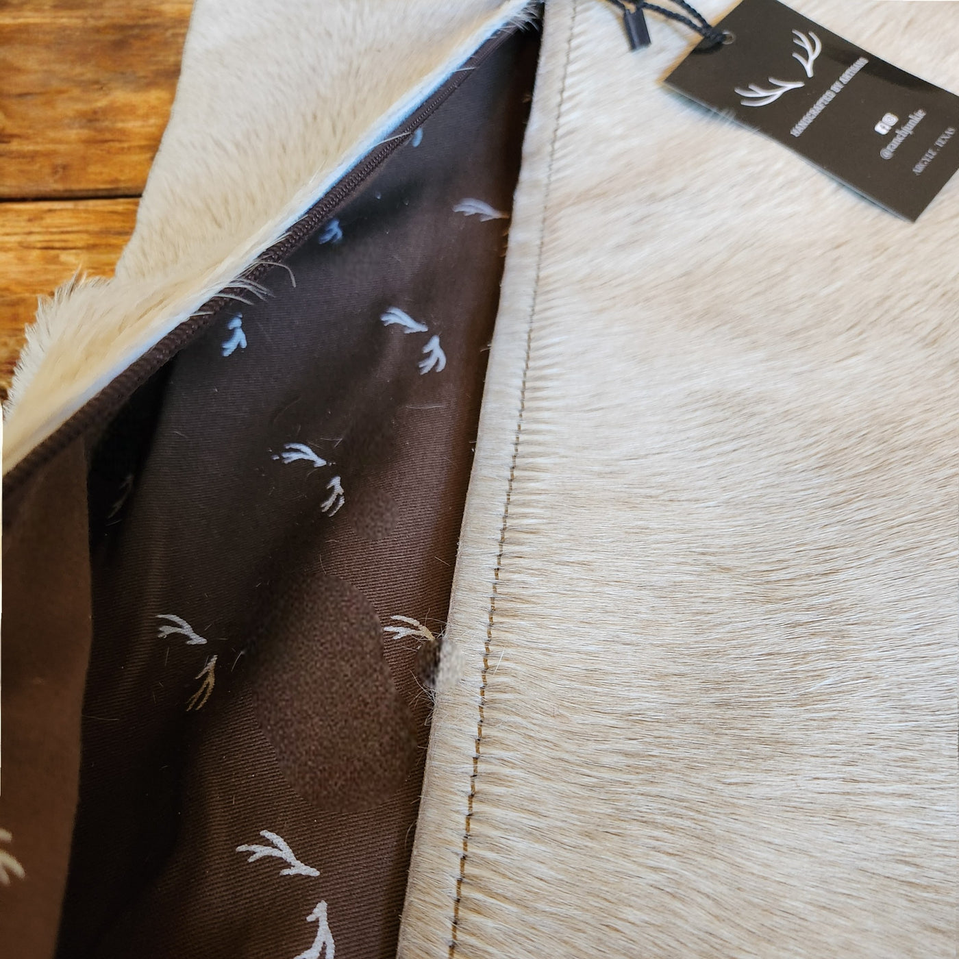 Sample Sale 18x18 Genuine Cowhide Pillow Covers Double Sided Highlands Cowhide Pillow - Ranch Junkie LLC 