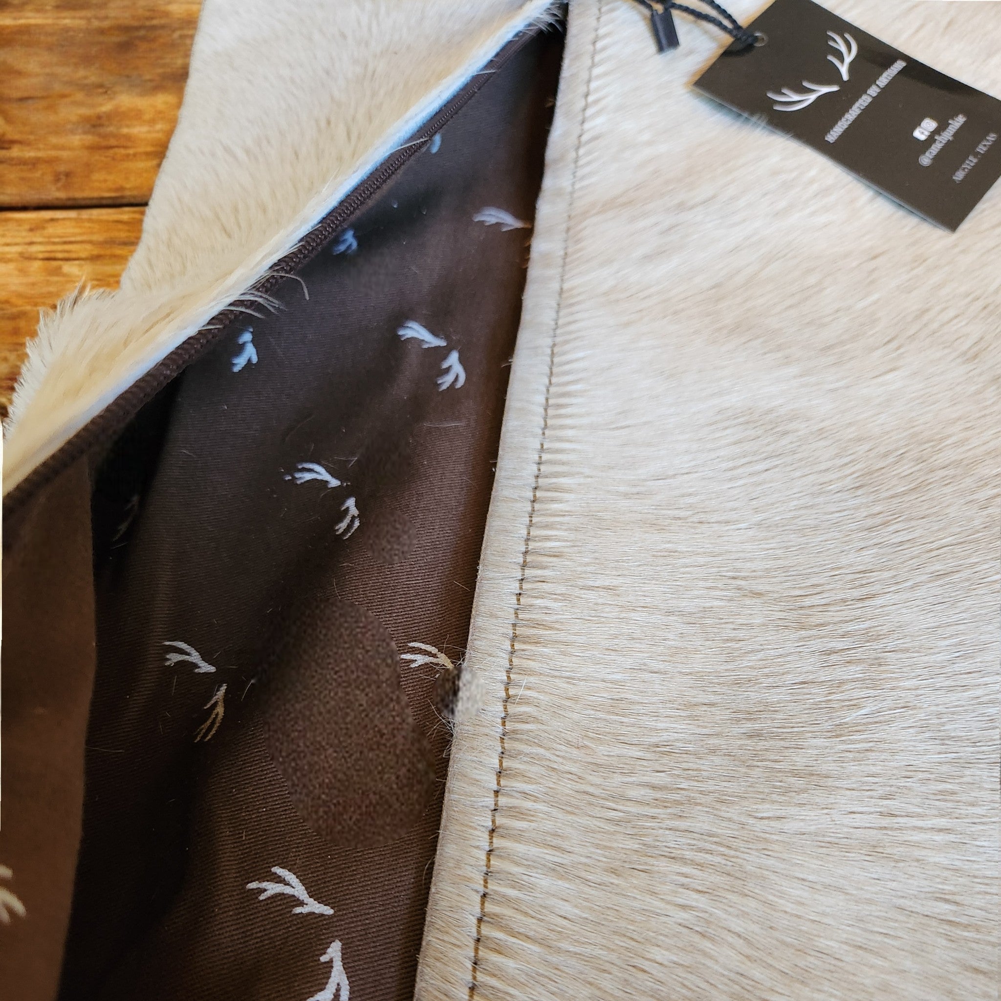 Sample Sale 18x18 Genuine Cowhide Pillow Covers Double Sided Highlands Cowhide Pillow - Ranch Junkie LLC 