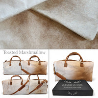 Genuine Cowhide Duffel Bag The Highlands Saddle Large Cowhide Duffel - Ranch Junkie Mercantile LLC 