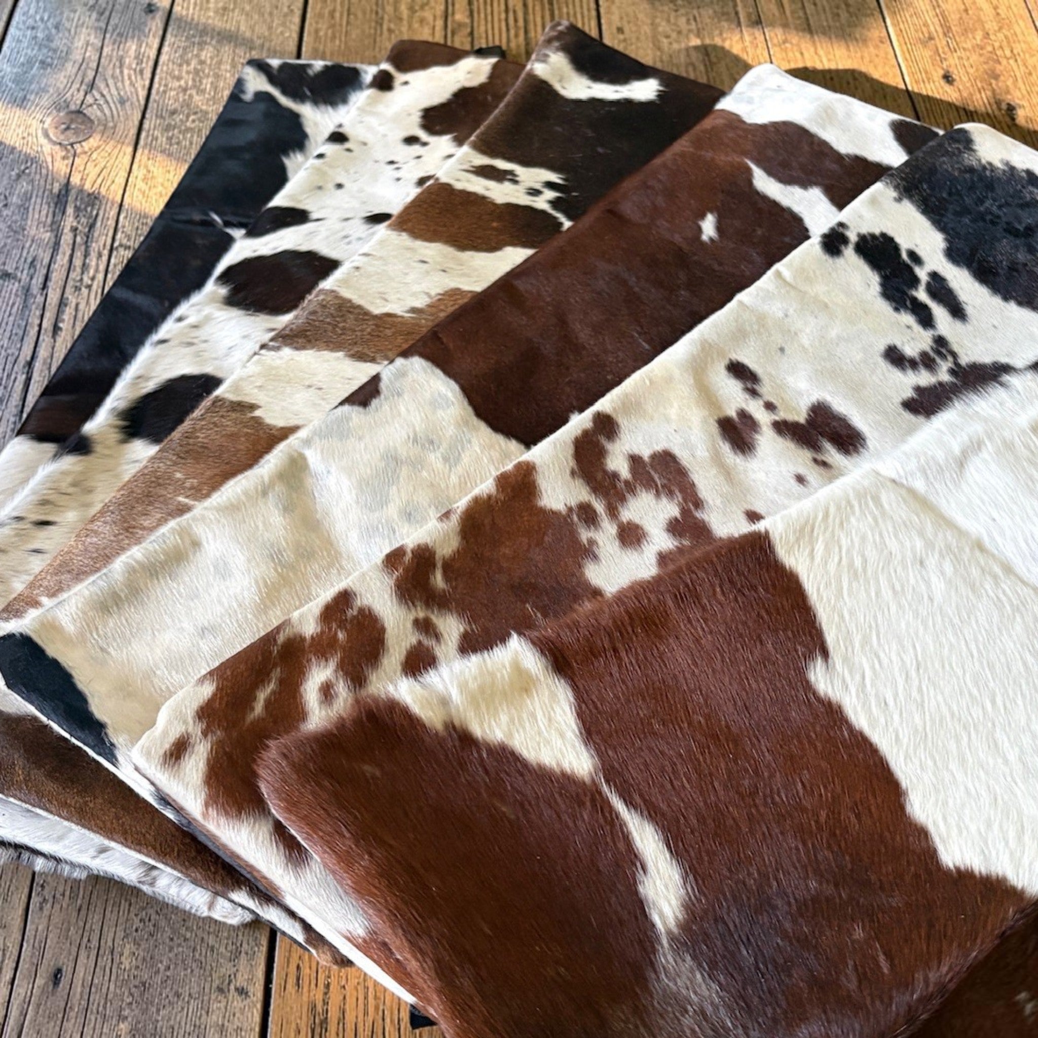 12x36 Genuine Cowhide Pillow Covers Lumbar Tricolor Double Sided Highlands Cowhide Pillow