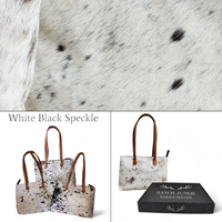 Bundle Deal Highlands Cowhide Large Tote Black + Envelope Cowhide Wallet - Ranch Junkie Mercantile LLC 