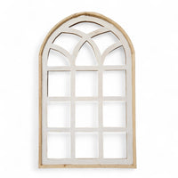 Farmhouse Wall Decor Window Arch - The Paradise Fields Large Wood Window Frame 2 Sizes 44" and 48" - Ranch Junkie Mercantile LLC 