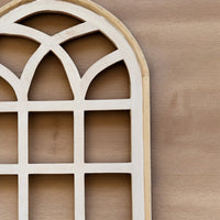Set of 3 Farmhouse Wooden Paradise Window Collection Window Arches Farmhouse Wood Cathedrals - Ranch Junkie Mercantile LLC 