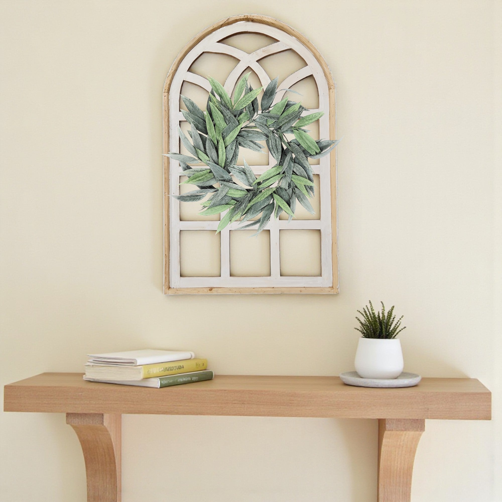 Paradise Fields Window Arch Wreath Farmhouse Wall Decor 44