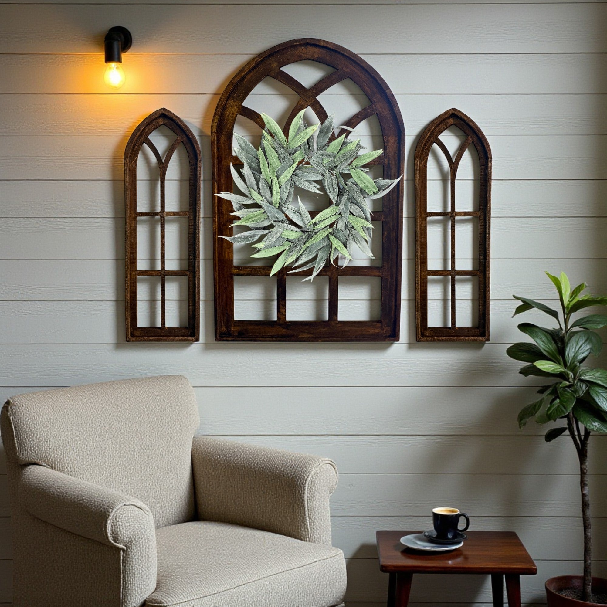 Set of 3 Farmhouse X-Large Sunset Grove Window Collection- The Sunset Grove Collection + Wreath Option - Ranch Junkie Mercantile LLC 