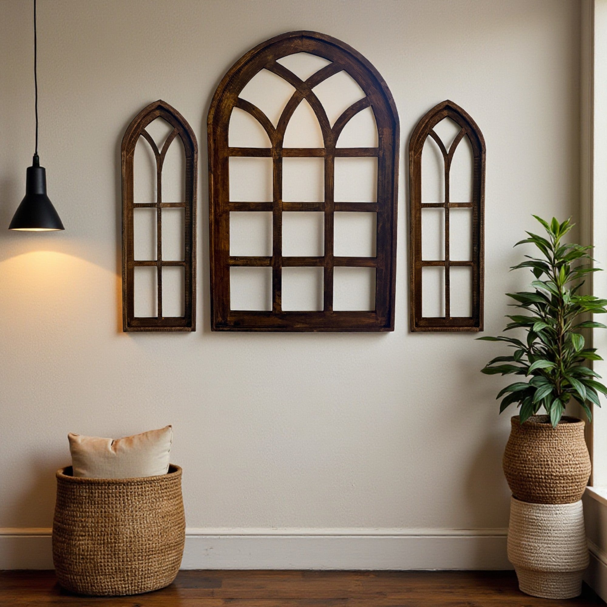 Set of 3 Farmhouse X-Large Sunset Grove Window Collection- The Sunset Grove Collection + Wreath Option - Ranch Junkie Mercantile LLC 