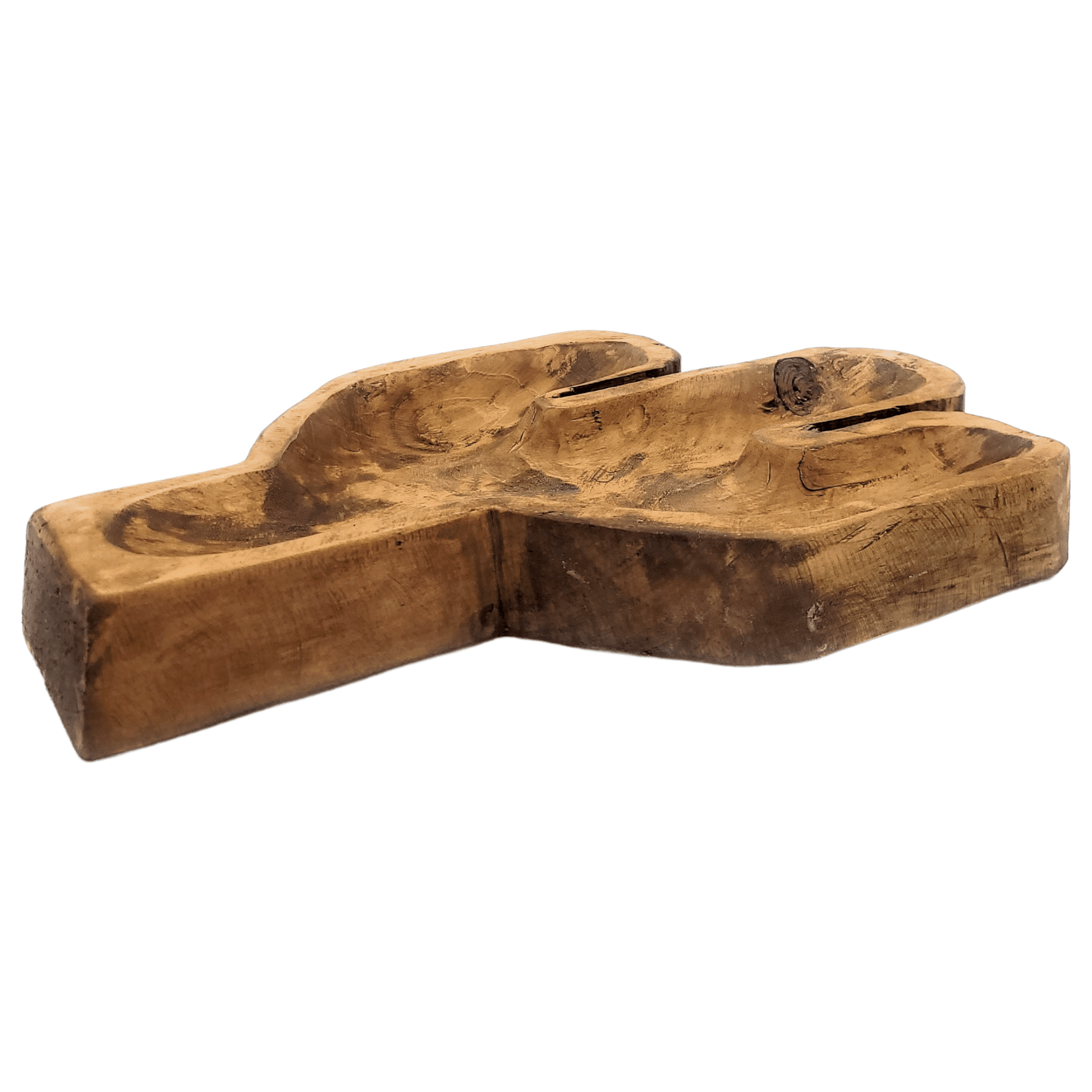 Large Wood Cactus Dough Bowl Or Wall Hanging - Ranch Junkie Mercantile LLC