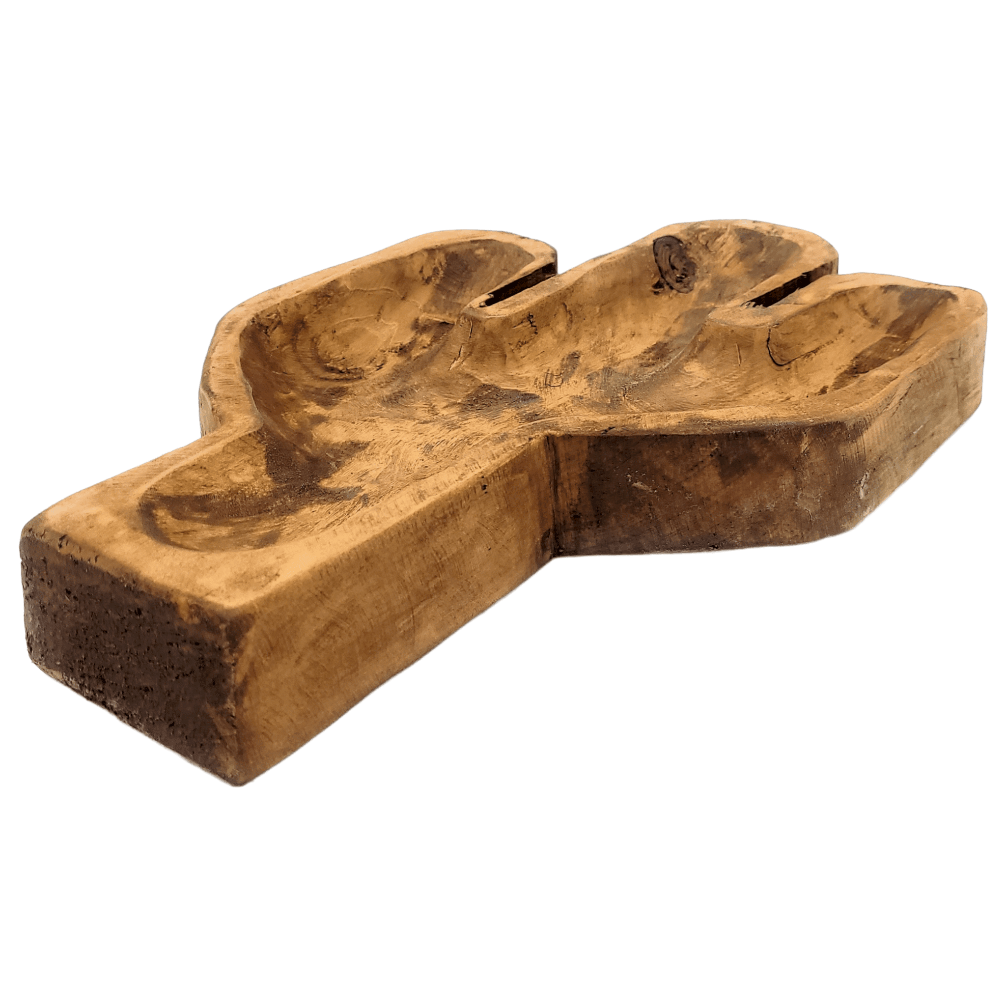 Large Wood Cactus Dough Bowl Or Wall Hanging - Ranch Junkie Mercantile LLC