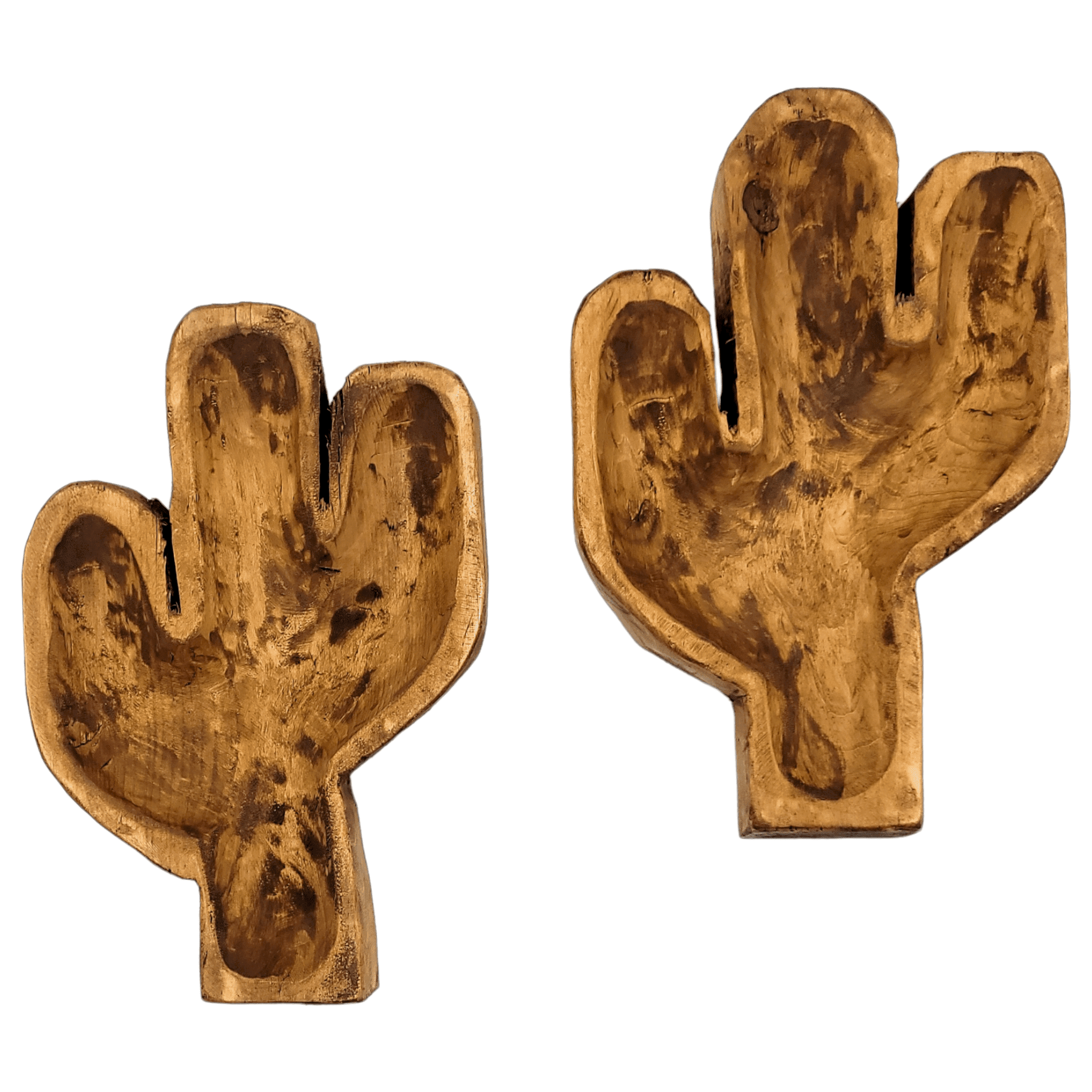 Large Wood Cactus Dough Bowl Or Wall Hanging - Ranch Junkie Mercantile LLC