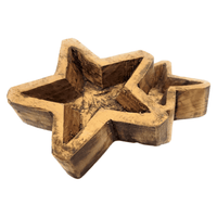 Wood Star Dough Bowl - Wood Star Bowl - Ranch Junkie Mercantile LLC 