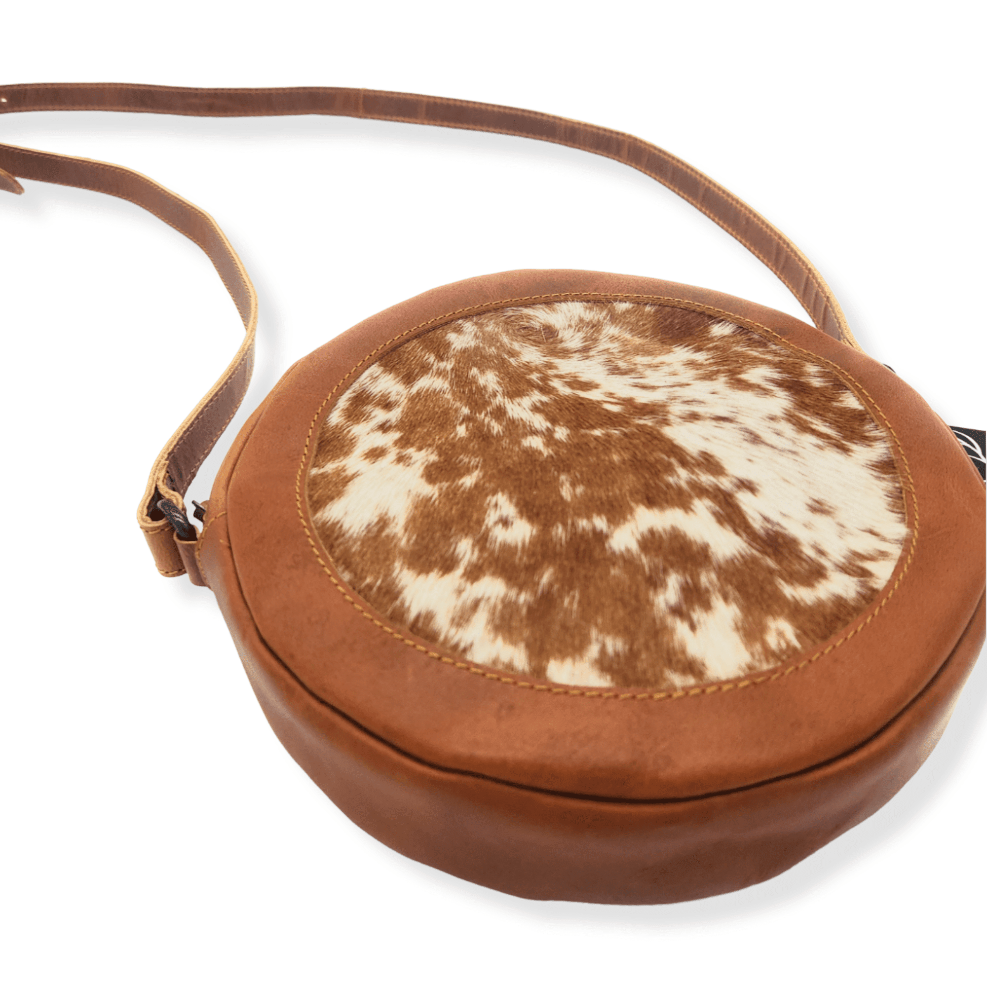 The Highlands Genuine Cowhide Saddle Canteen Crossbody Purse - Ranch Junkie Mercantile LLC