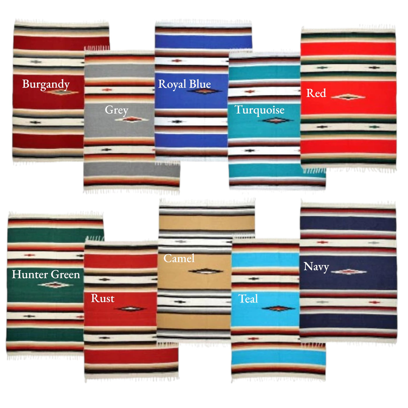 The Mexicali Throw Blanket Southwestern Blanket 5' X 7' - Ranch Junkie LLC