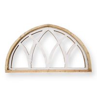 Farmhouse Half Moon Wooden Wall Window Arch -2 Sizes- Wood Cathedral Window Mountain Ridge - Ranch Junkie Mercantile LLC 