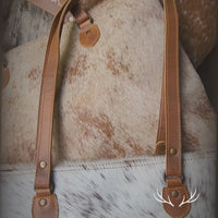 Genuine Cowhide Duffel Bag The Highlands Saddle Large Cowhide Duffel