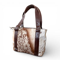 Sample Sale Highlands Genuine Cowhide Tote Handbag Purse #1 - Ranch Junkie LLC 