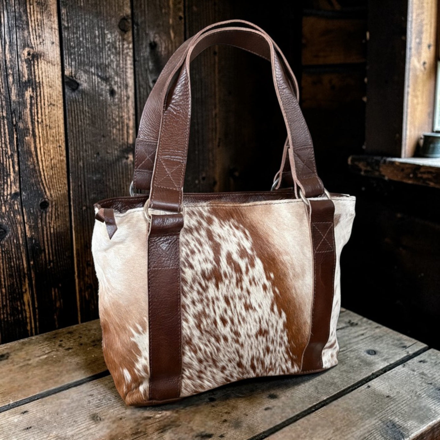 Sample Sale Highlands Genuine Cowhide Tote Handbag Purse #1 - Ranch Junkie LLC 