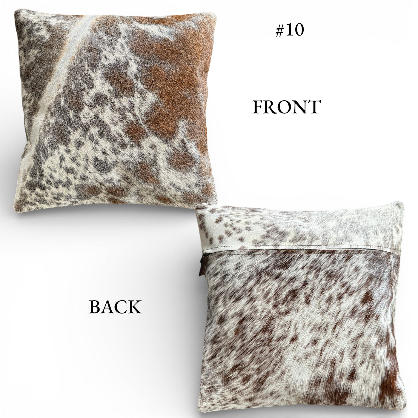 Sample Sale 18x18 Genuine Cowhide Pillow Covers Double Sided Highlands Cowhide Pillow - Ranch Junkie LLC 