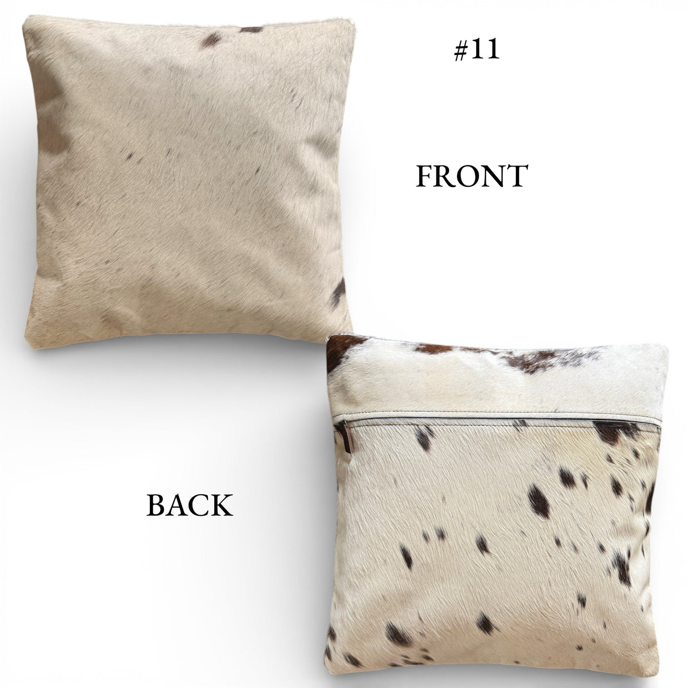 Sample Sale 18x18 Genuine Cowhide Pillow Covers Double Sided Highlands Cowhide Pillow - Ranch Junkie LLC 
