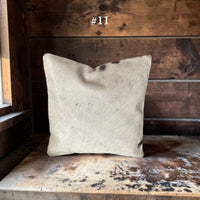 Sample Sale 18x18 Genuine Cowhide Pillow Covers Double Sided Highlands Cowhide Pillow - Ranch Junkie LLC 