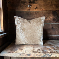 Sample Sale 18x18 Genuine Cowhide Pillow Covers Double Sided Highlands Cowhide Pillow - Ranch Junkie LLC 