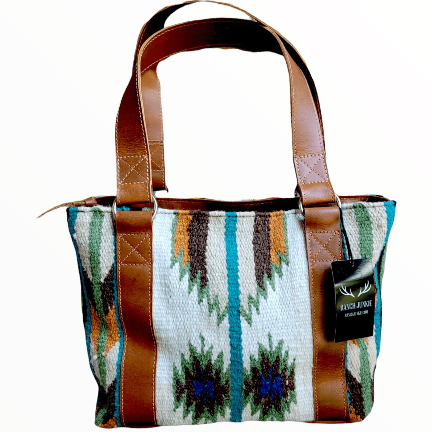 Bundle Deal- Aspen Wool Southwestern Boho Aztec Large Weekender Duffel Bag +Aspen Handwoven Wool Tote Purse - Ranch Junkie Mercantile LLC