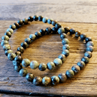 African Turquoise Beaded Bracelet- Stackable Bracelet - Ranch Junkie Mercantile LLC