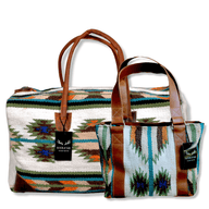 Bundle Deal- Aspen Wool Southwestern Boho Aztec Large Weekender Duffel Bag +Aspen Handwoven Wool Tote Purse Luggage & BagsRanch Junkie