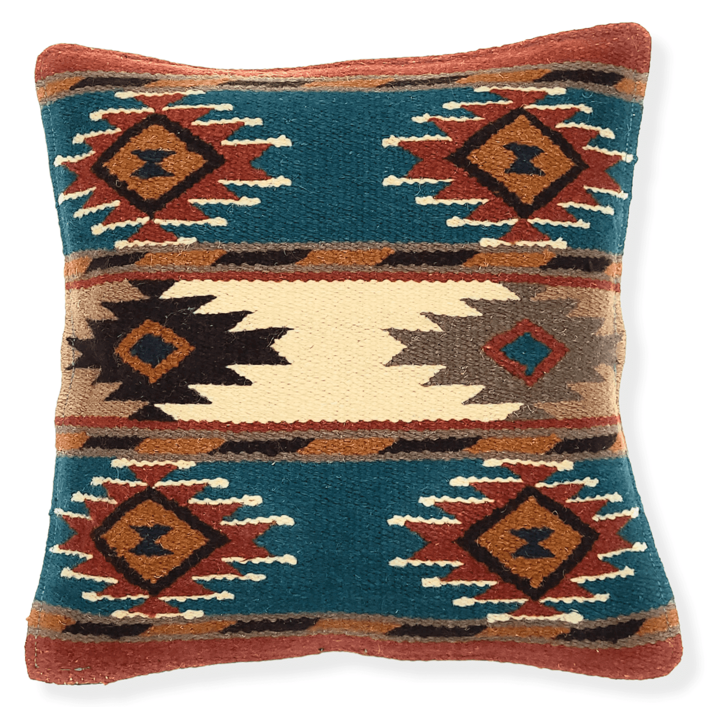 Southwestern Wool Pillow Covers- The Pueblo 20 Assorted Colors- 18 X 18 Throw Pillow - Ranch Junkie Mercantile LLC 