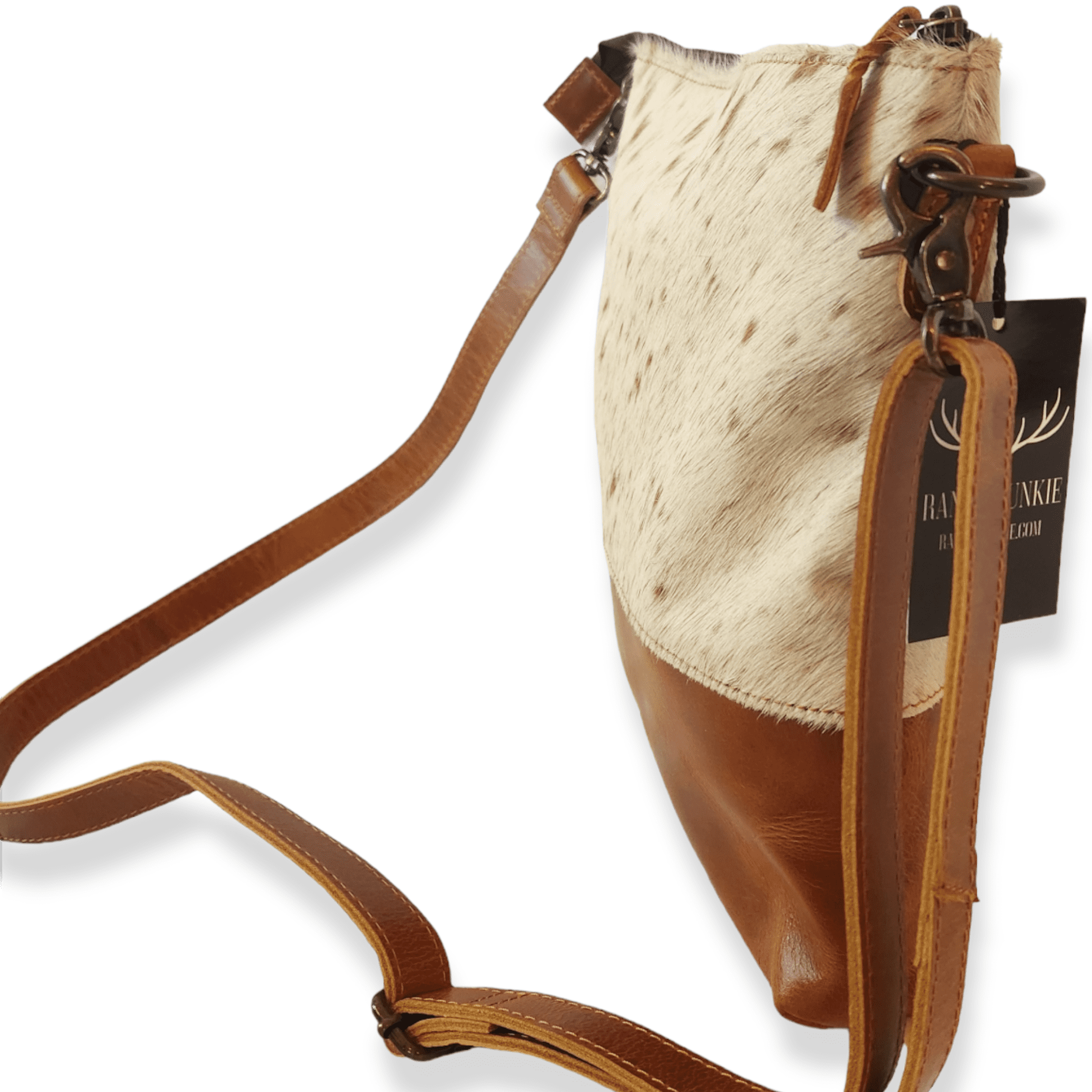 Mega Bundle Deal -The Highlands Large Genuine Cowhide Weekender Duffel Saddle+ Saddle Crossbody +Wristlet Clutch Saddle - Ranch Junkie Mercantile LLC 