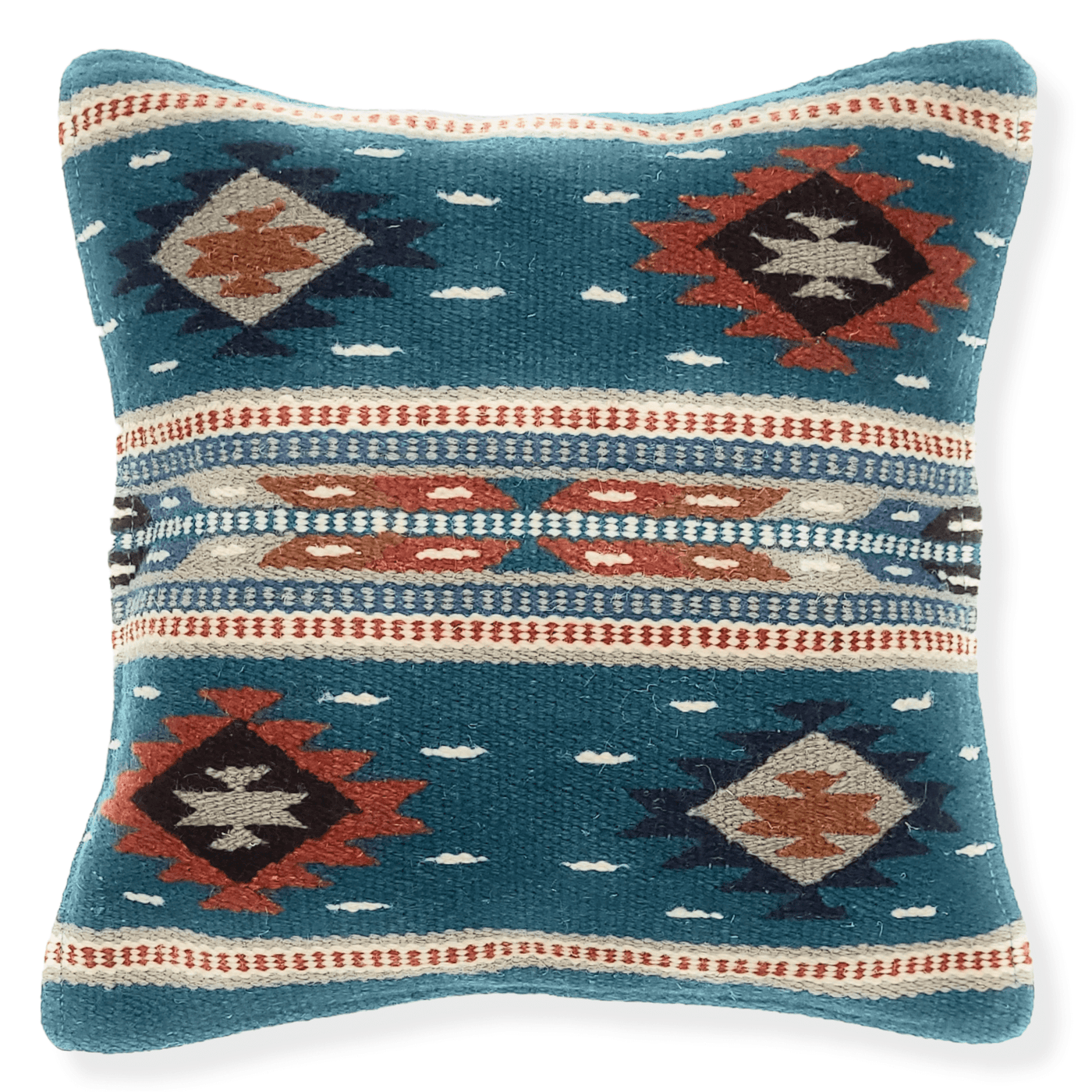 Southwestern Wool Pillow Covers- The Pueblo 20 Assorted Colors- 18 X 18 Throw Pillow - Ranch Junkie Mercantile LLC 