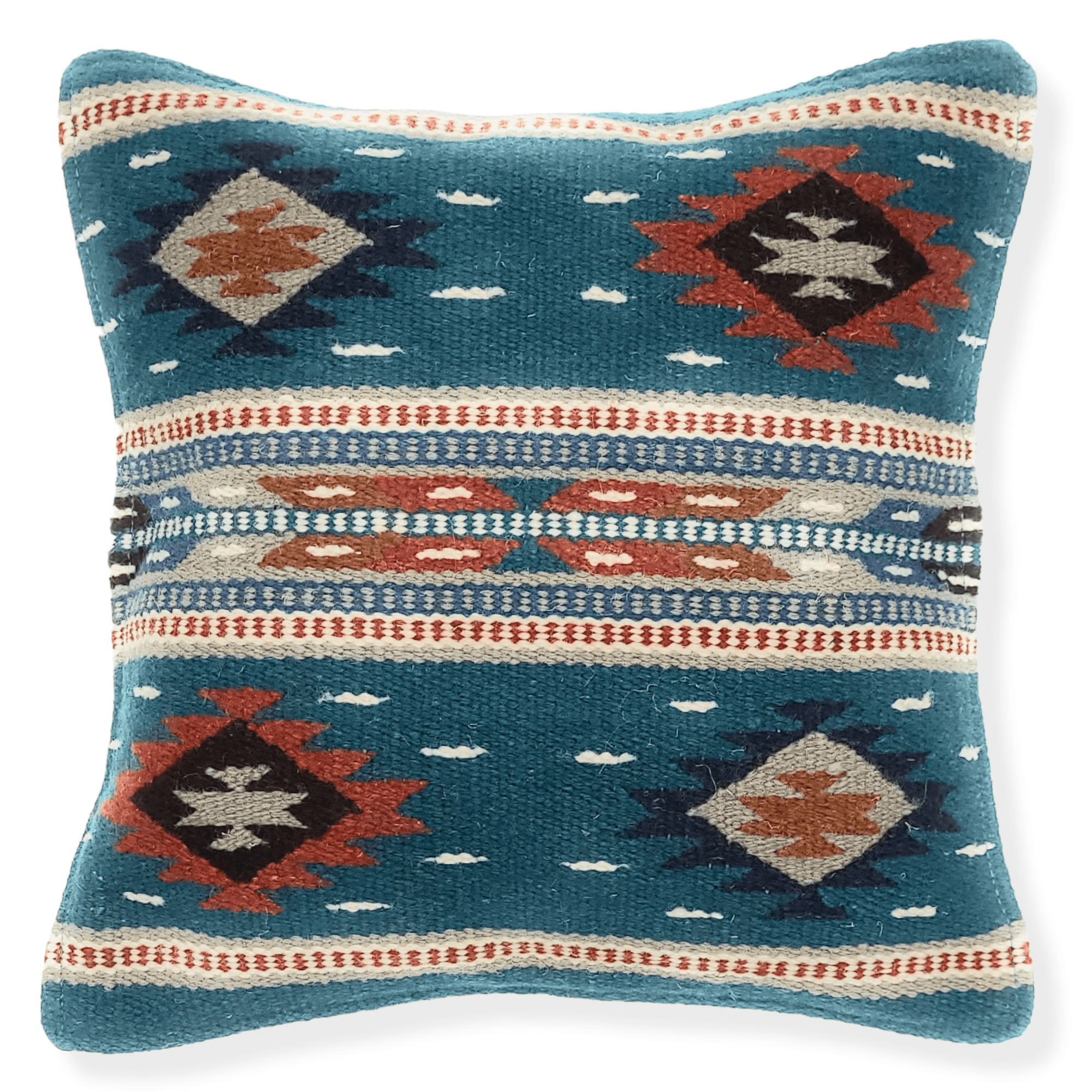 Southwestern Wool Pillow Covers- The Pueblo 20 Assorted Colors- 18 X 18 Throw Pillow - Ranch Junkie Mercantile LLC