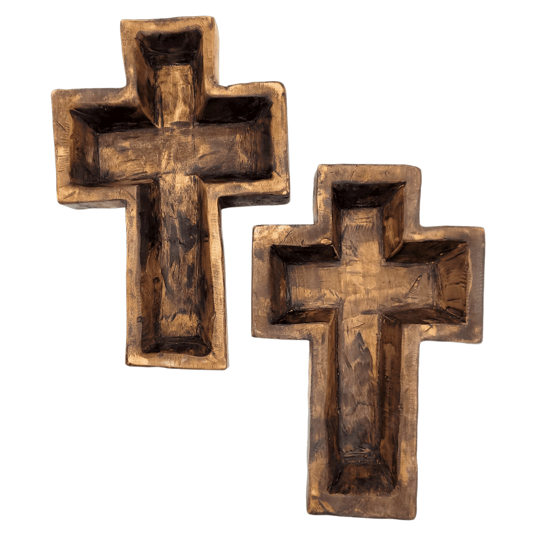 Large Wood Cross Dough Bowl Or Wall Hanging - Ranch Junkie Mercantile LLC