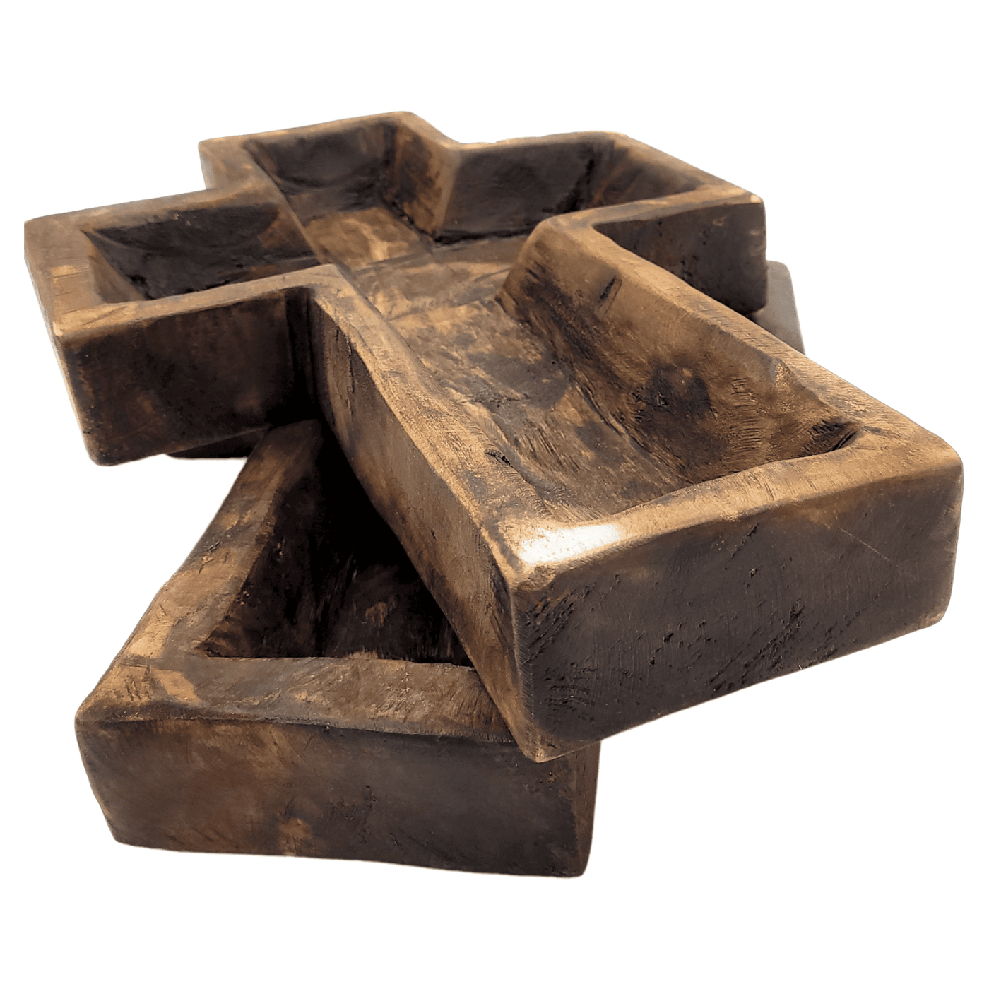 Large Wood Cross Dough Bowl Or Wall Hanging - Ranch Junkie Mercantile LLC