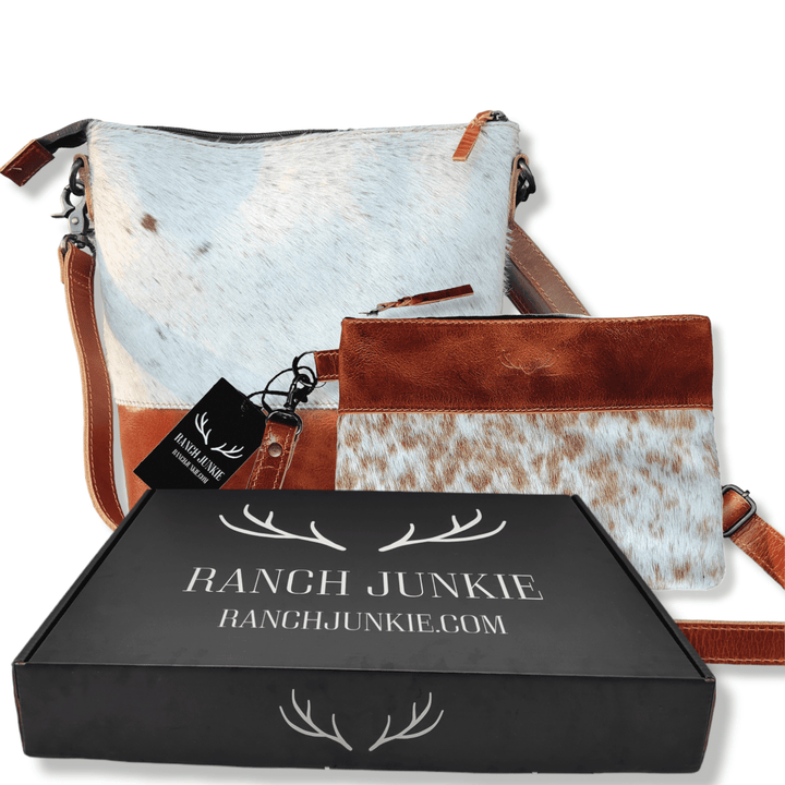 The Highlands Saddle Genuine Cowhide Large Crossbody Bag + Saddle Wristlet Clutch Luggage & BagsRanch Junkie