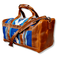 The Dakota Southwestern Leather Aztec Weekender Duffel Bag - 45L - Ranch Junkie Mercantile LLC