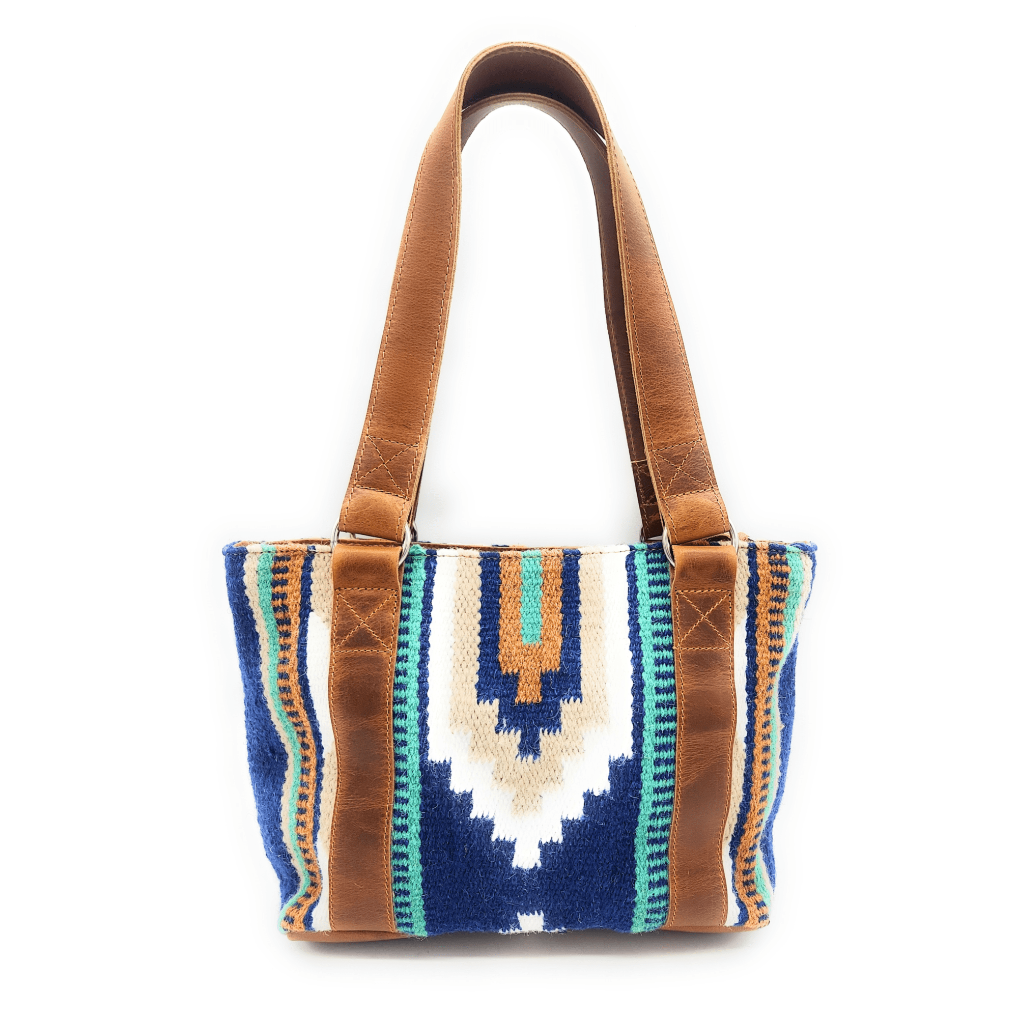 Bundle Deal-Dakota Southwestern Handwoven Wool Leather Weekender + Dakota Handwoven Wool Tote Purse - Ranch Junkie Mercantile LLC